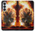 S0863 Hell Fire Skull Hülle Schutzhülle Taschen für Samsung Galaxy S26 Plus