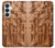 S1307 Fish Wood Carving Graphic Printed Hülle Schutzhülle Taschen für Samsung Galaxy S26 Plus