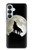 S1981 Wolf Howling at The Moon Hülle Schutzhülle Taschen für Samsung Galaxy S26 Plus
