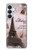S2211 Paris Postcard Eiffel Tower Hülle Schutzhülle Taschen für Samsung Galaxy S26 Plus