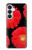 S2478 Red Daisy flower Hülle Schutzhülle Taschen für Samsung Galaxy S26 Plus