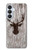 S2505 Reindeer Head Old Wood Texture Graphic Hülle Schutzhülle Taschen für Samsung Galaxy S26 Plus