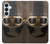 S2645 Vintage Brown Goggles Motorcycle Helmet Hülle Schutzhülle Taschen für Samsung Galaxy S26 Plus