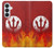 S2803 Fire Red Devil Spear Symbol Hülle Schutzhülle Taschen für Samsung Galaxy S26 Plus