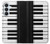 S3078 Black and White Piano Keyboard Hülle Schutzhülle Taschen für Samsung Galaxy S26 Plus