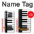 S3078 Black and White Piano Keyboard Hülle Schutzhülle Taschen für Samsung Galaxy S26 Plus