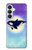 S3807 Killer Whale Orca Moon Pastel Fantasy Hülle Schutzhülle Taschen für Samsung Galaxy S26 Plus