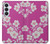S3924 Cherry Blossom Pink Background Hülle Schutzhülle Taschen für Samsung Galaxy S26 Plus