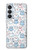 S4013 Seamless Cute Ghost Pattern Hülle Schutzhülle Taschen für Samsung Galaxy S26 Plus