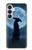 S4034 Samurai Moon Night Hülle Schutzhülle Taschen für Samsung Galaxy S26 Plus