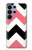 S1849 Pink Black Chevron Zigzag Hülle Schutzhülle Taschen für Samsung Galaxy S26 Ultra