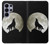 S1981 Wolf Howling at The Moon Hülle Schutzhülle Taschen für Samsung Galaxy S26 Ultra