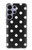 S2299 Black Polka Dots Hülle Schutzhülle Taschen für Samsung Galaxy S26 Ultra