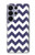 S2345 Navy Blue Shavron Zig Zag Pattern Hülle Schutzhülle Taschen für Samsung Galaxy S26 Ultra