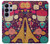 S2353 Paris Cartoon Vintage Pattern Hülle Schutzhülle Taschen für Samsung Galaxy S26 Ultra