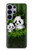 S2441 Panda Family Bamboo Forest Hülle Schutzhülle Taschen für Samsung Galaxy S26 Ultra