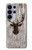 S2505 Reindeer Head Old Wood Texture Graphic Hülle Schutzhülle Taschen für Samsung Galaxy S26 Ultra