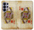 S2833 Poker Card Queen Hearts Hülle Schutzhülle Taschen für Samsung Galaxy S26 Ultra