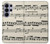 S3082 Music Sheet Hülle Schutzhülle Taschen für Samsung Galaxy S26 Ultra