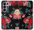 S3112 Rose Floral Pattern Black Hülle Schutzhülle Taschen für Samsung Galaxy S26 Ultra