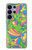 S3273 Flower Line Art Pattern Hülle Schutzhülle Taschen für Samsung Galaxy S26 Ultra