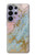 S3717 Rose Gold Blue Pastel Marble Graphic Printed Hülle Schutzhülle Taschen für Samsung Galaxy S26 Ultra