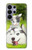 S3795 Kitten Cat Playful Siberian Husky Dog Paint Hülle Schutzhülle Taschen für Samsung Galaxy S26 Ultra