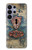 S3955 Vintage Keyhole Weather Door Hülle Schutzhülle Taschen für Samsung Galaxy S26 Ultra