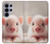 S3979 Cute Baby Pig Hülle Schutzhülle Taschen für Samsung Galaxy S26 Ultra