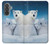 S0285 Polar Bear Family Arctic Hülle Schutzhülle Taschen für Samsung Galaxy A37