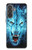 S0752 Blue Fire Grim Wolf Hülle Schutzhülle Taschen für Samsung Galaxy A37
