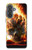S0863 Hell Fire Skull Hülle Schutzhülle Taschen für Samsung Galaxy A37