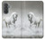 S0932 White Horse Hülle Schutzhülle Taschen für Samsung Galaxy A37