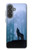 S0935 Wolf Howling in Forest Hülle Schutzhülle Taschen für Samsung Galaxy A37