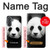S1072 Panda Bear Hülle Schutzhülle Taschen für Samsung Galaxy A37