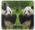 S1073 Panda Enjoy Eating Hülle Schutzhülle Taschen für Samsung Galaxy A37