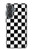 S1611 Black and White Check Chess Board Hülle Schutzhülle Taschen für Samsung Galaxy A37