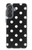 S2299 Black Polka Dots Hülle Schutzhülle Taschen für Samsung Galaxy A37