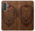 S2529 Leo Zodiac Tattoo Brown Graphic Print Hülle Schutzhülle Taschen für Samsung Galaxy A37