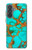 S2688 Aqua Copper Turquoise Gemstone Graphic Hülle Schutzhülle Taschen für Samsung Galaxy A37