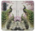 S2773 Peacock Chinese Brush Painting Hülle Schutzhülle Taschen für Samsung Galaxy A37