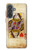 S2833 Poker Card Queen Hearts Hülle Schutzhülle Taschen für Samsung Galaxy A37