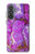 S2907 Purple Turquoise Stone Hülle Schutzhülle Taschen für Samsung Galaxy A37
