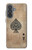 S2928 Vintage Spades Ace Card Hülle Schutzhülle Taschen für Samsung Galaxy A37