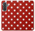 S2951 Red Polka Dots Hülle Schutzhülle Taschen für Samsung Galaxy A37
