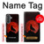 S2955 Wolf Howling Red Moon Hülle Schutzhülle Taschen für Samsung Galaxy A37