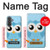 S3029 Cute Blue Owl Hülle Schutzhülle Taschen für Samsung Galaxy A37