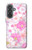 S3036 Pink Sweet Flower Flora Hülle Schutzhülle Taschen für Samsung Galaxy A37