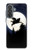 S3289 Flying Pig Full Moon Night Hülle Schutzhülle Taschen für Samsung Galaxy A37