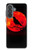 S3328 Crow Red Moon Hülle Schutzhülle Taschen für Samsung Galaxy A37